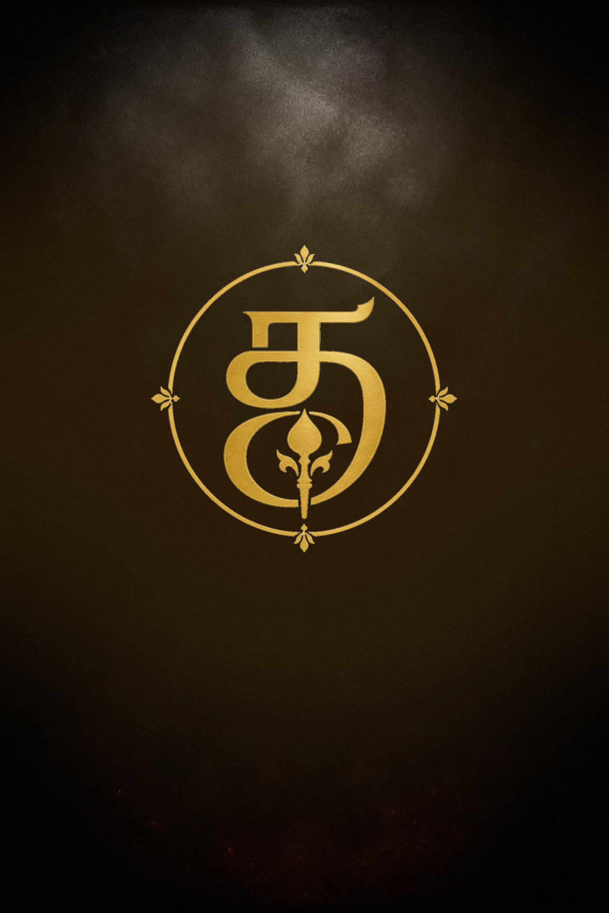 The seal of the Transformative League of Tamil Eelam, gold on an obsidian field.